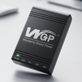 New Version WGP mini UPS 10400mAh – 5/12/12V – With 1 Year Warranty – Black