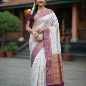 Kashmeri Katan Saree