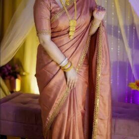 Indian Tuba Lama Silk saree