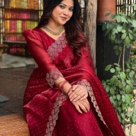 Georgette Sharee with Blouse Piece