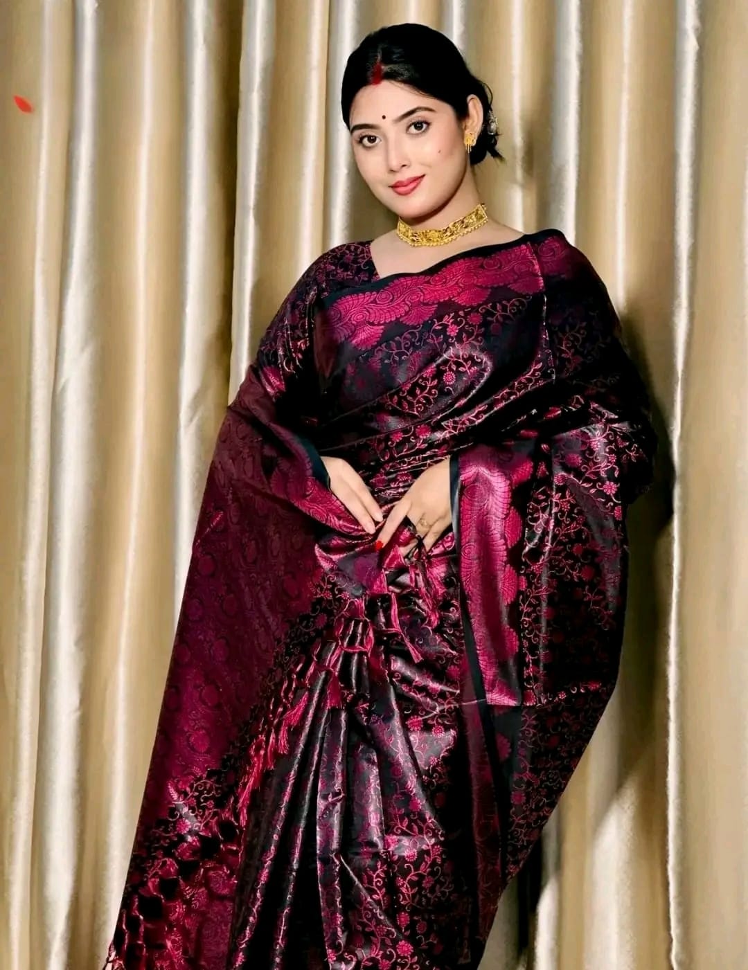Royal Benaroshi Katan Saree - Image 3