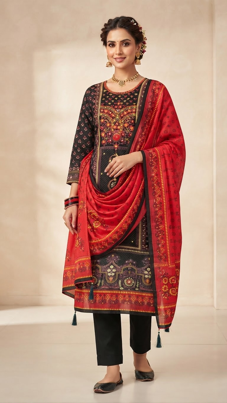 Kar Chupi Boutique Unstitched Three Piece - Image 6