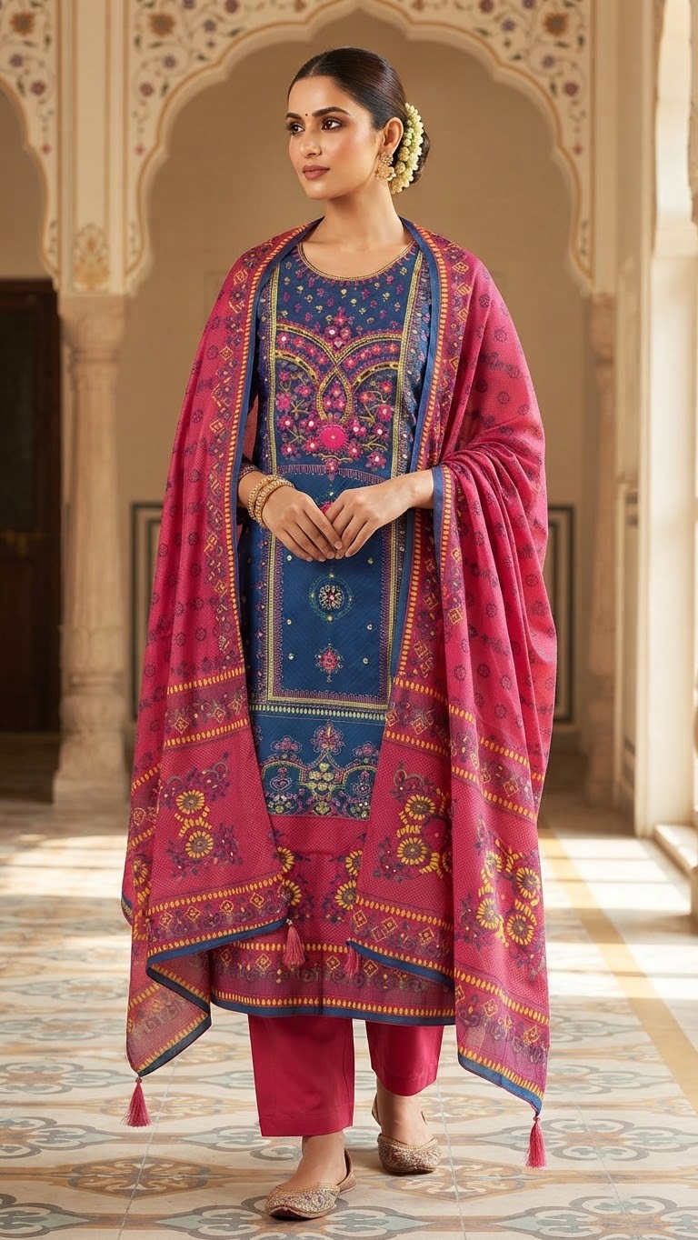 Kar Chupi Boutique Unstitched Three Piece - Image 4