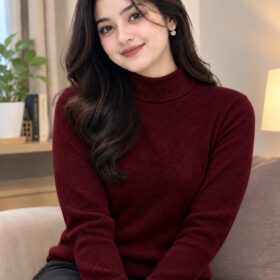 Premium Ribbed High Neck Sweater